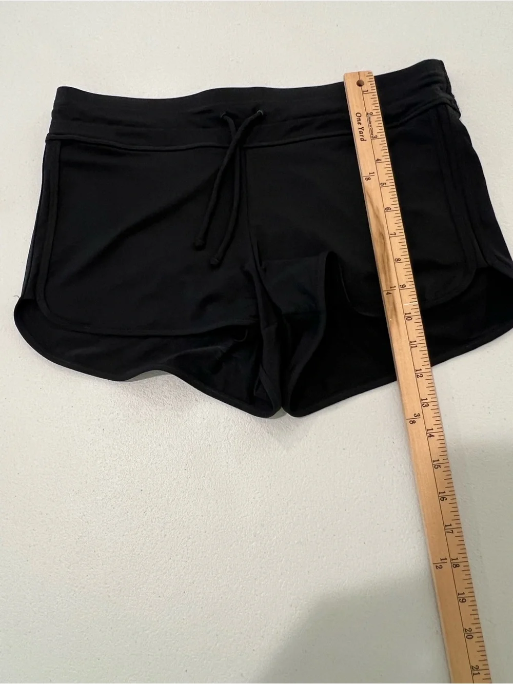 ATHLETA  stretch Black Women's Athletic Shorts with Drawstring XS